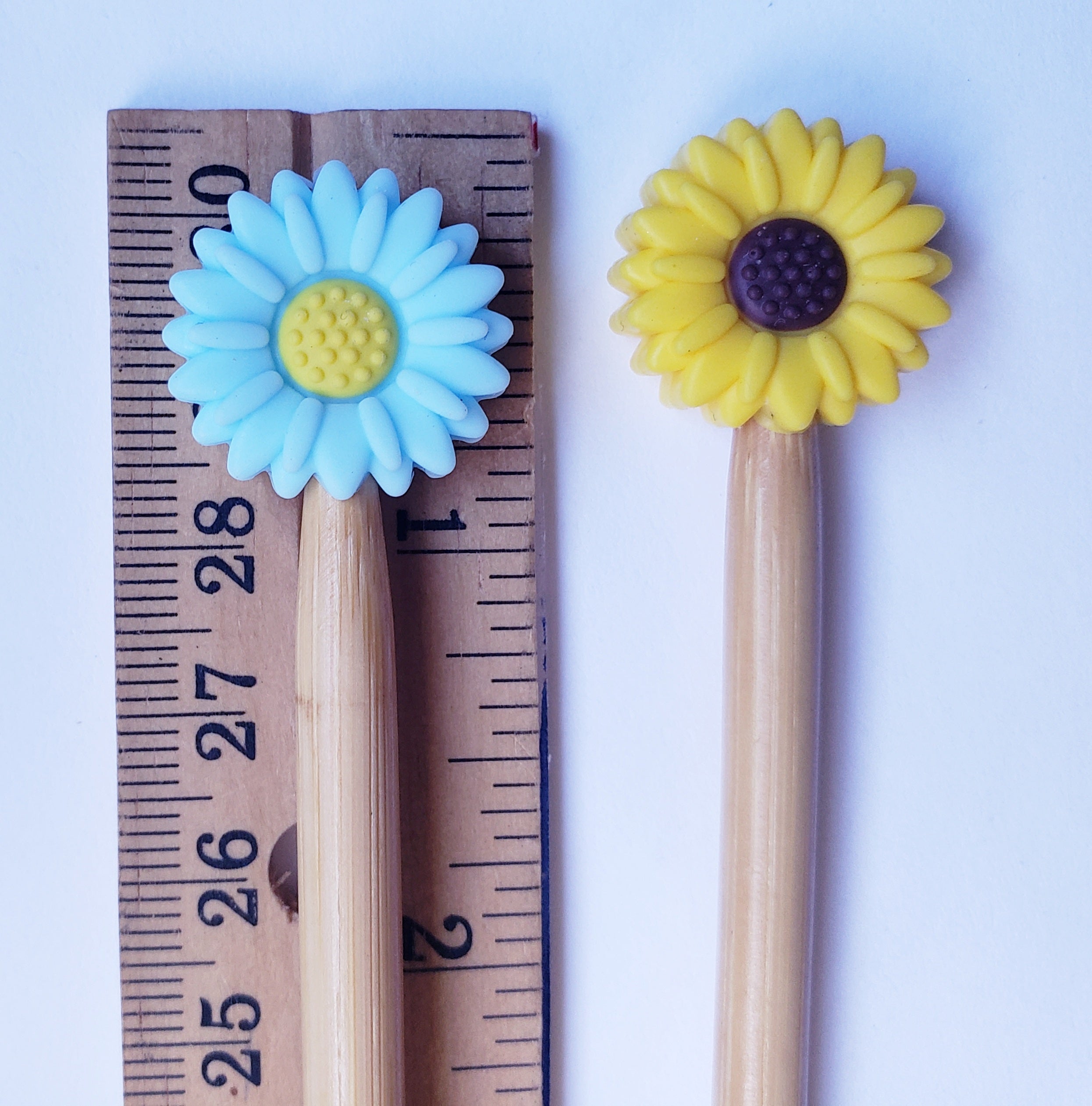 Sunflowers Knitting Needle Point Protectors