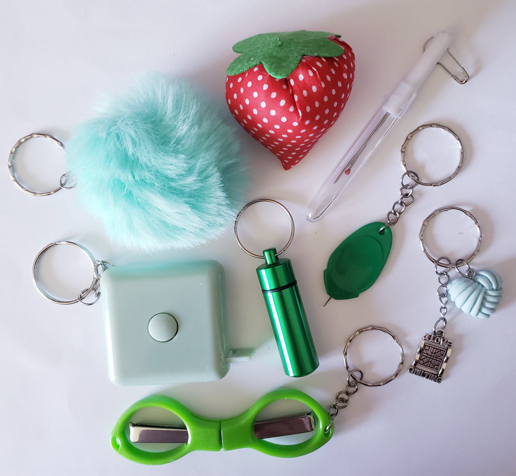 Quilter Sewing Keychain