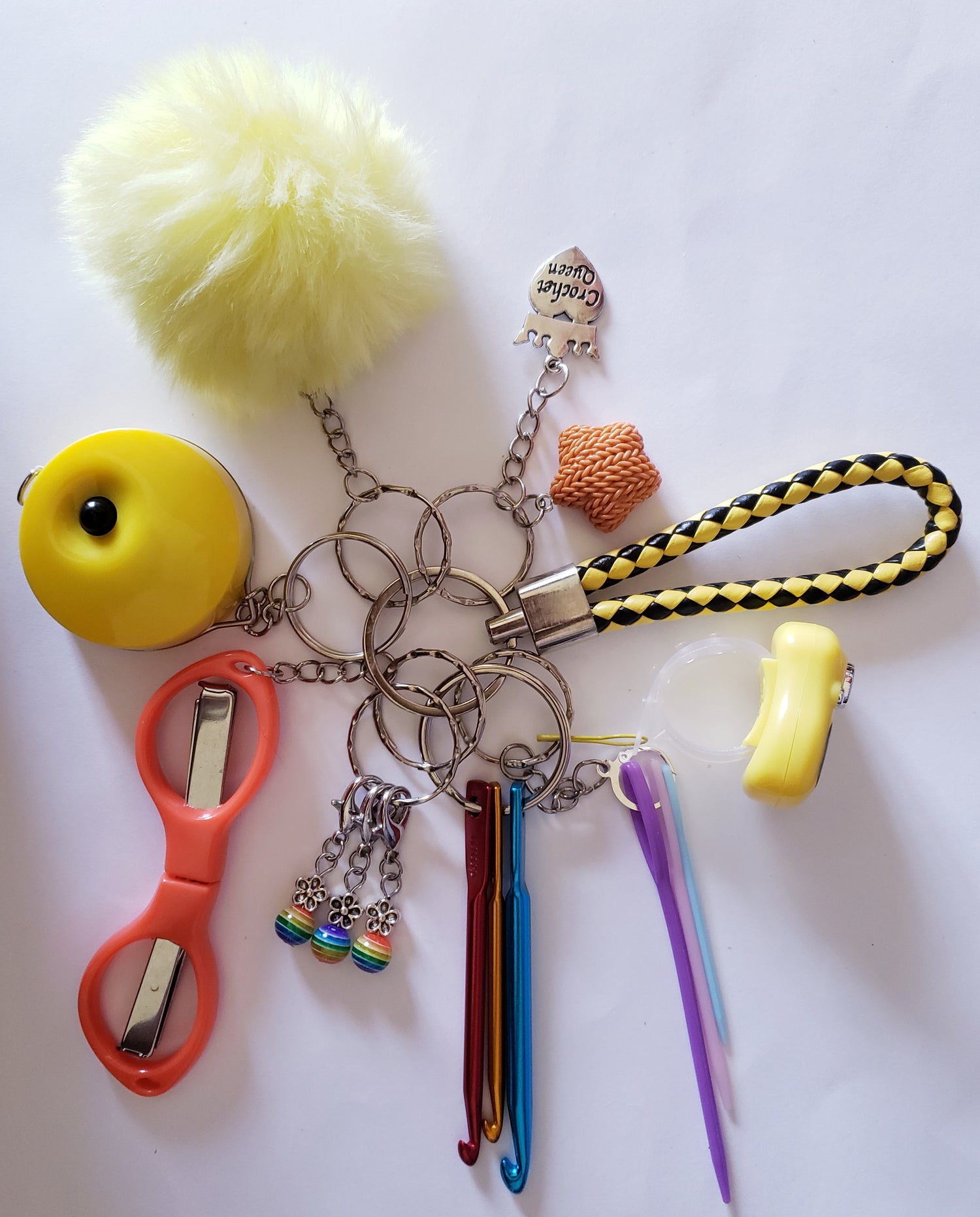 Crochet Yarn Artist Keychain