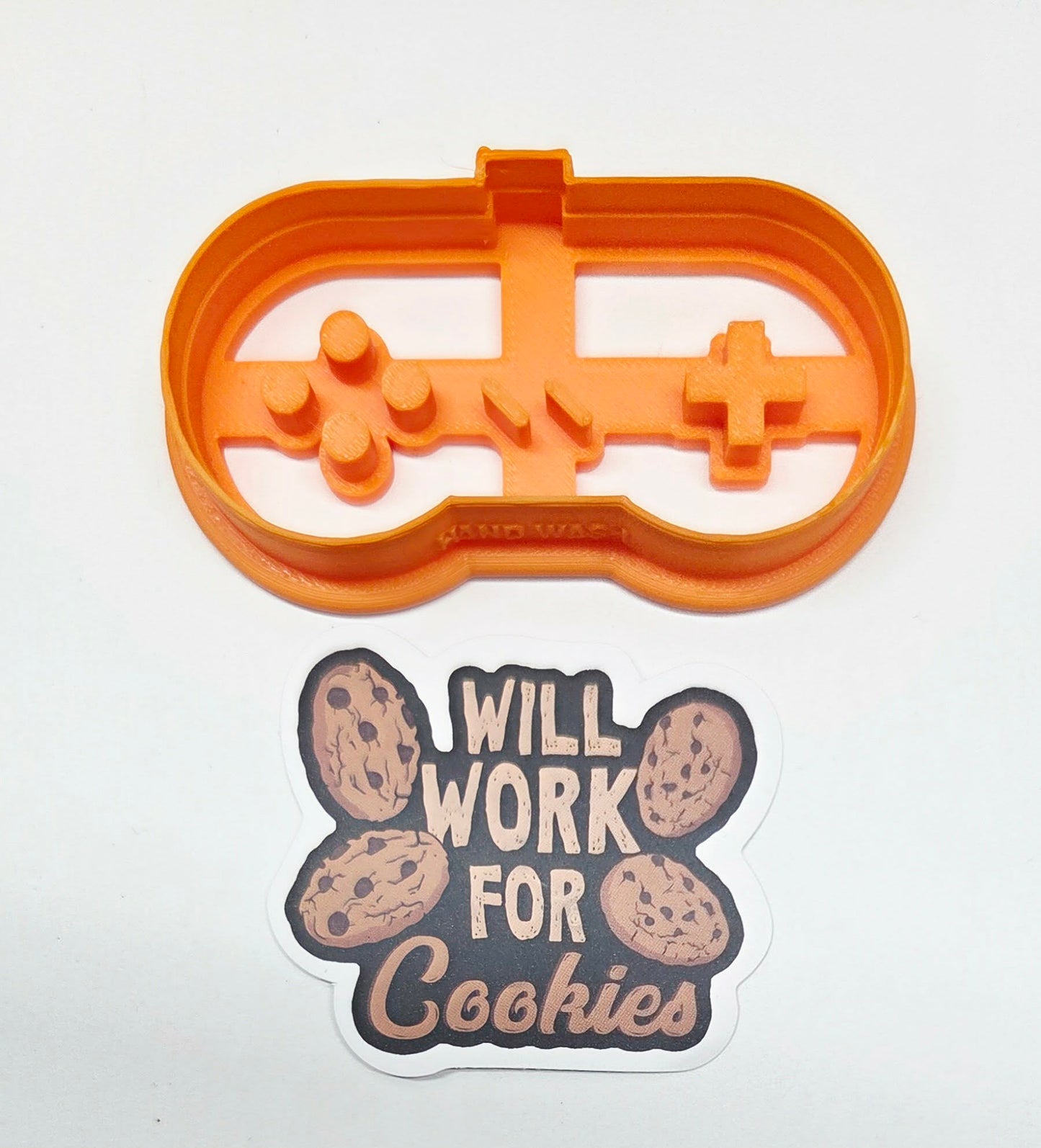 Nintendo Video Game Controller Imprint Embosser Cookie Cutter - Dough Biscuit Cutters 3D Printed