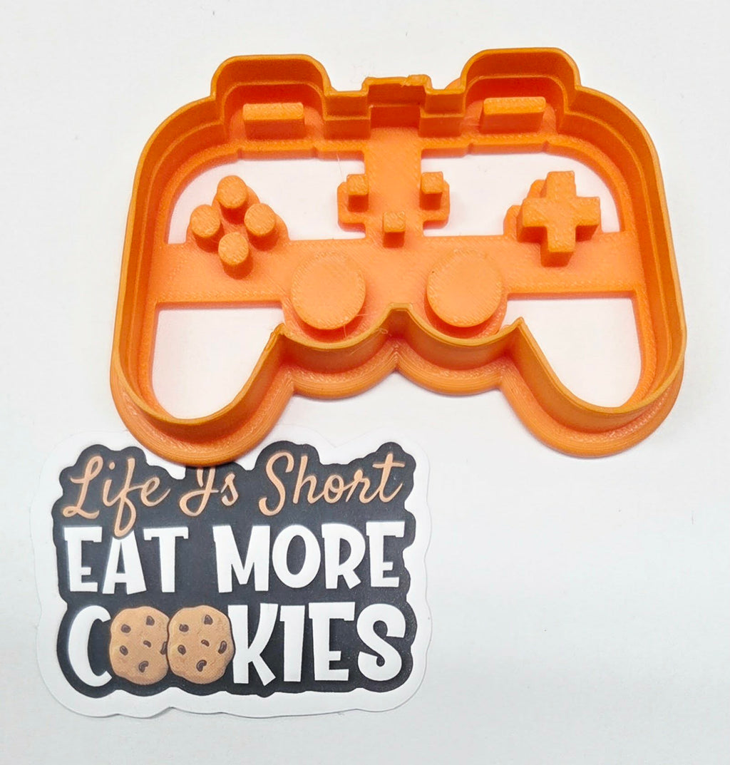 Play Station Video Game Controller Imprint Embosser Cookie Cutter - Dough Biscuit Cutters 3D Printed