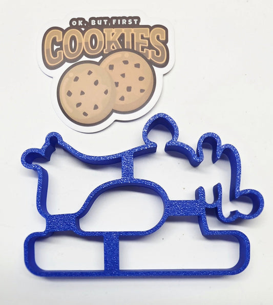 Hand Crank Sewing Machine Cookie Cutter - Dough Biscuit Cutters 3D Printed