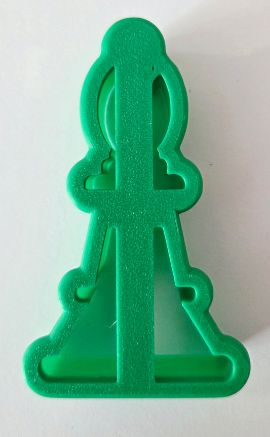 Chess Piece Bishop Cookie Cutter - Dough Biscuit Cutters 3D Printed