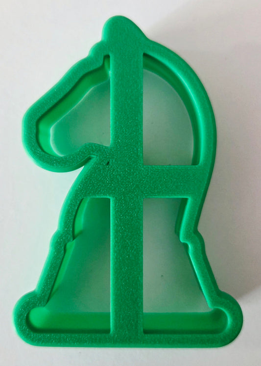 Chess Piece Knight Cookie Cutter - Dough Biscuit Cutters 3D Printed