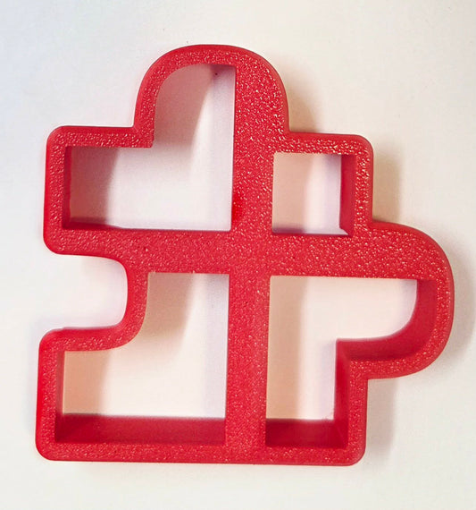 Outside Puzzle Piece 1 Cookie Cutter - Dough Biscuit Cutters 3D Printed