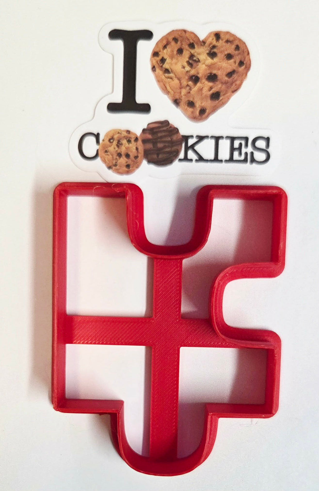 Outside Puzzle Piece 2 Cookie Cutter - Dough Biscuit Cutters 3D Printed