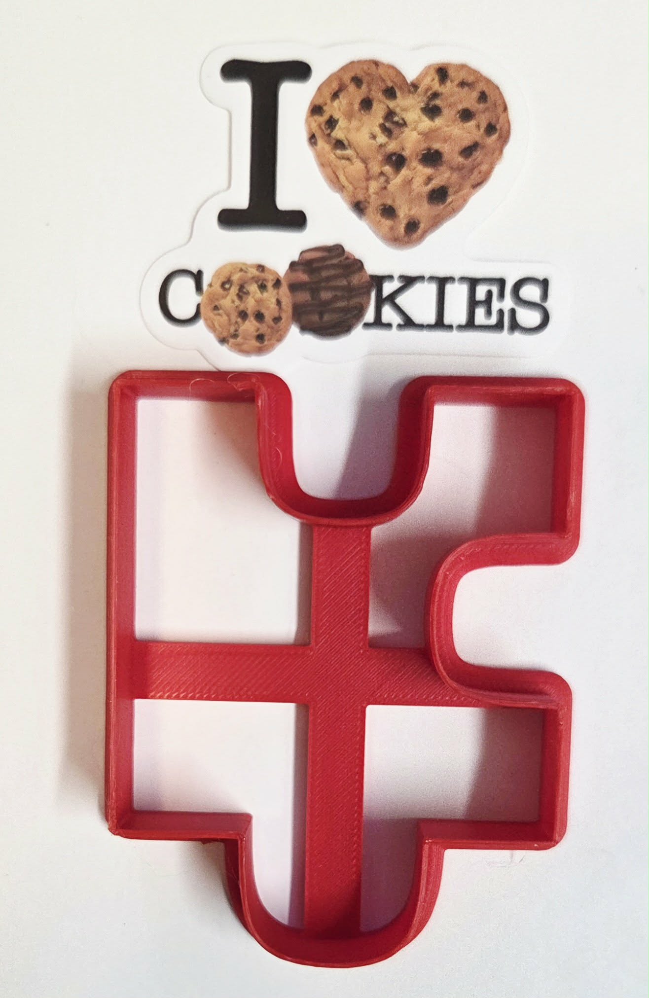 Outside Puzzle Piece 2 Cookie Cutter - Dough Biscuit Cutters 3D Printed