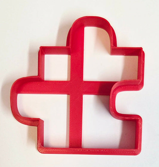 Outside Puzzle Piece 3 Cookie Cutter - Dough Biscuit Cutters 3D Printed
