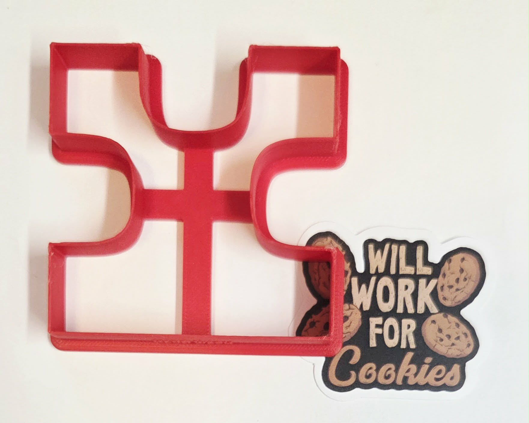 Outside Puzzle Piece 4 Cookie Cutter - Dough Biscuit Cutters 3D Printed