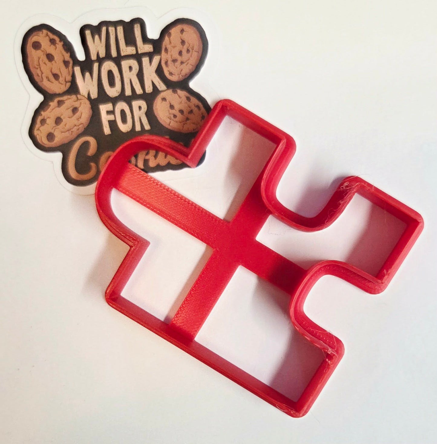 Outside Puzzle Piece 8 Cookie Cutter - Dough Biscuit Cutters 3D Printed