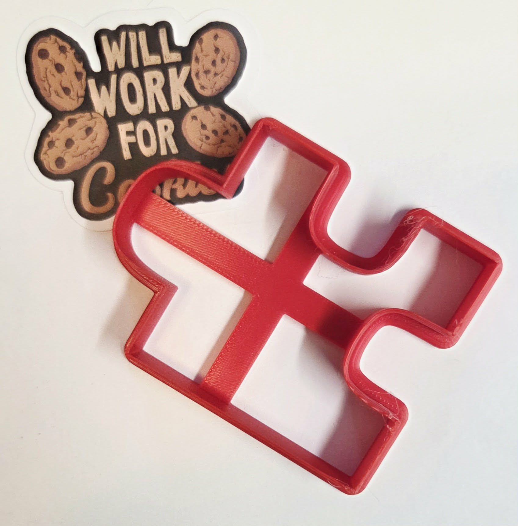 Outside Puzzle Piece 8 Cookie Cutter - Dough Biscuit Cutters 3D Printed