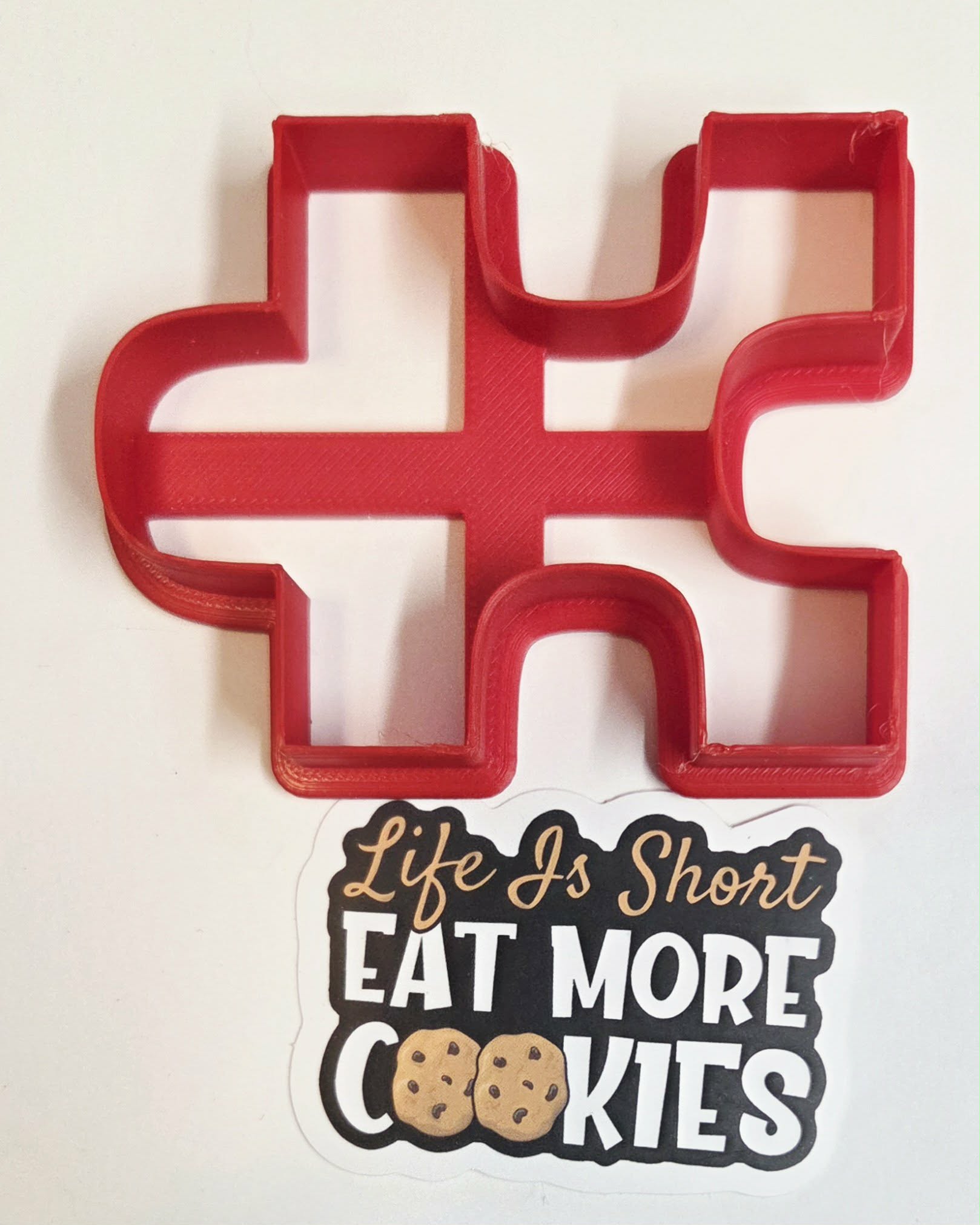 Inside Puzzle Piece 1 Cookie Cutter - Dough Biscuit Cutters 3D Printed