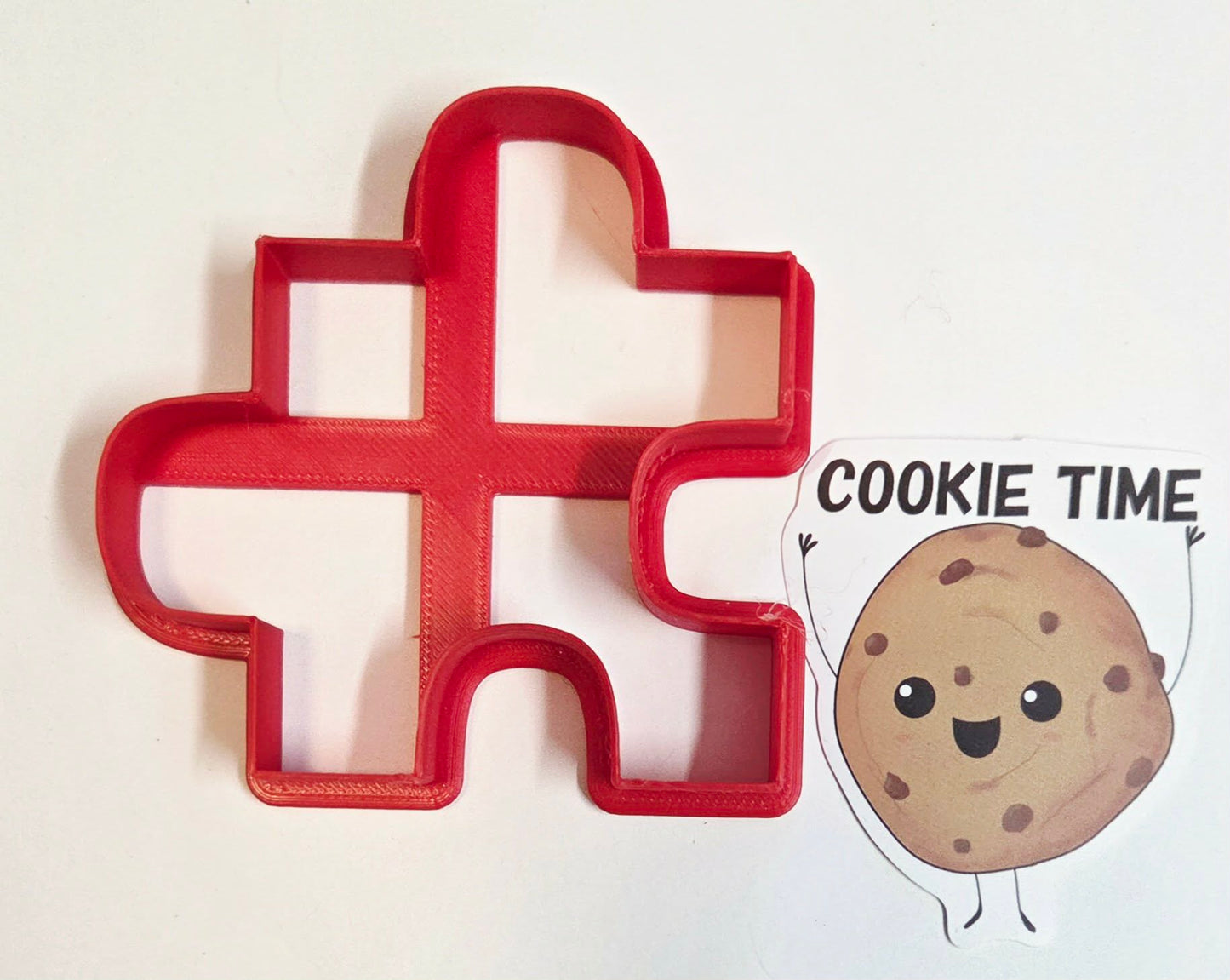 Inside Puzzle Piece 3 Cookie Cutter - Dough Biscuit Cutters 3D Printed