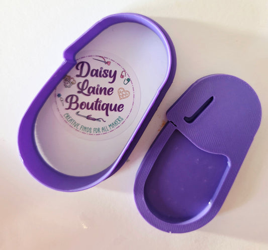 Stitch Marker Closed Crochet Knit Cookie Cutter & Stamp Set - Dough Biscuit Cutters 3D Printed