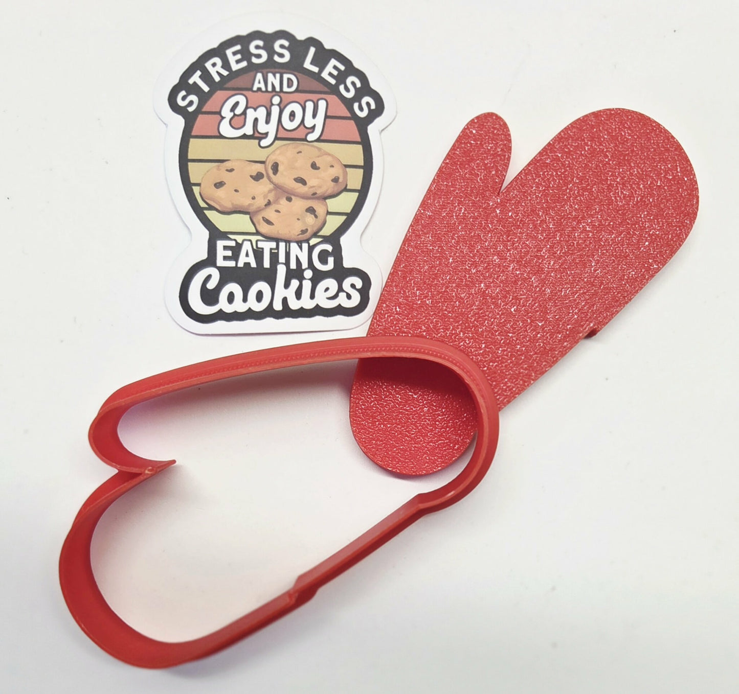 Safety Pin Open Sew Seamstress Cookie Cutter & Stamp Set - Dough Biscuit Cutters 3D Printed