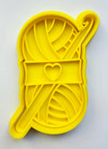 Yarn Skein and Crochet Hook Cookie Cutter & Stamp Set