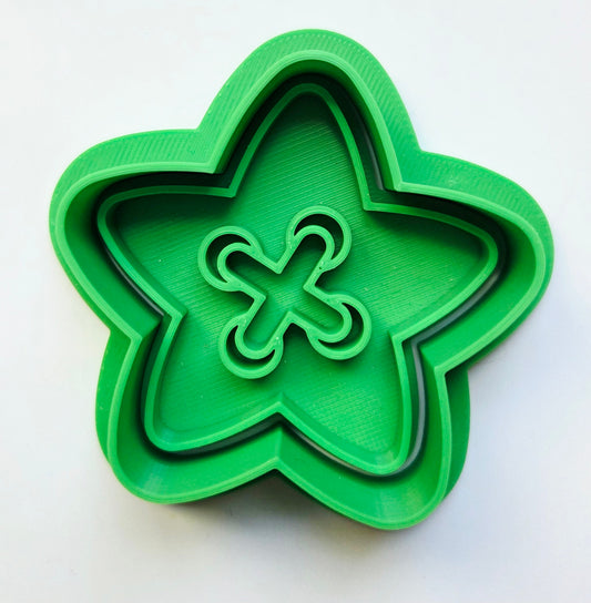 Star Button Cookie Cutter & Stamp Set