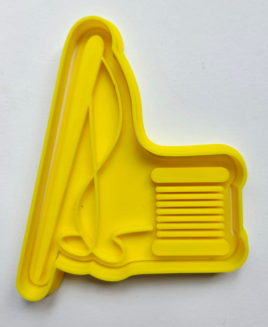 Thread Bobbin & Needle Cookie Cutter & Stamp Set