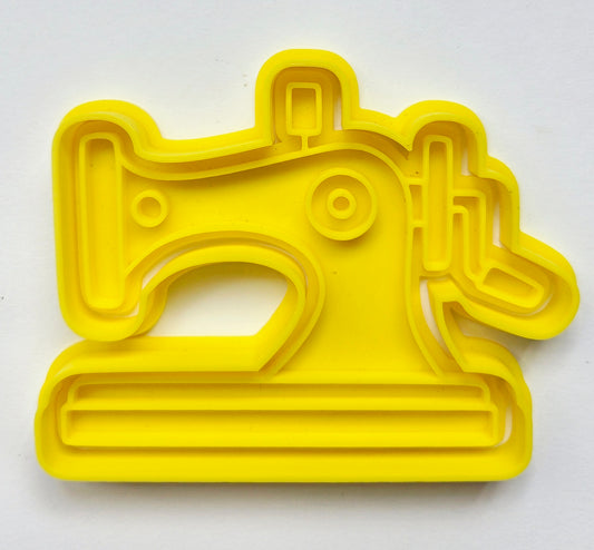 Hand Crank Sewing Machine Cookie Cutter & Stamp Set