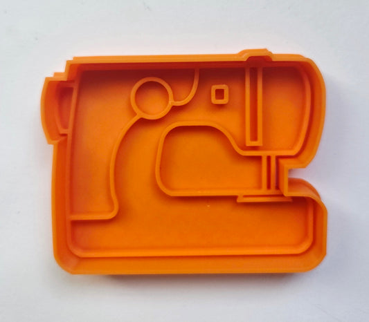 Sewing Machine 1 Cookie Cutter & Stamp Set - Dough Biscuit Cutters 3D Printed