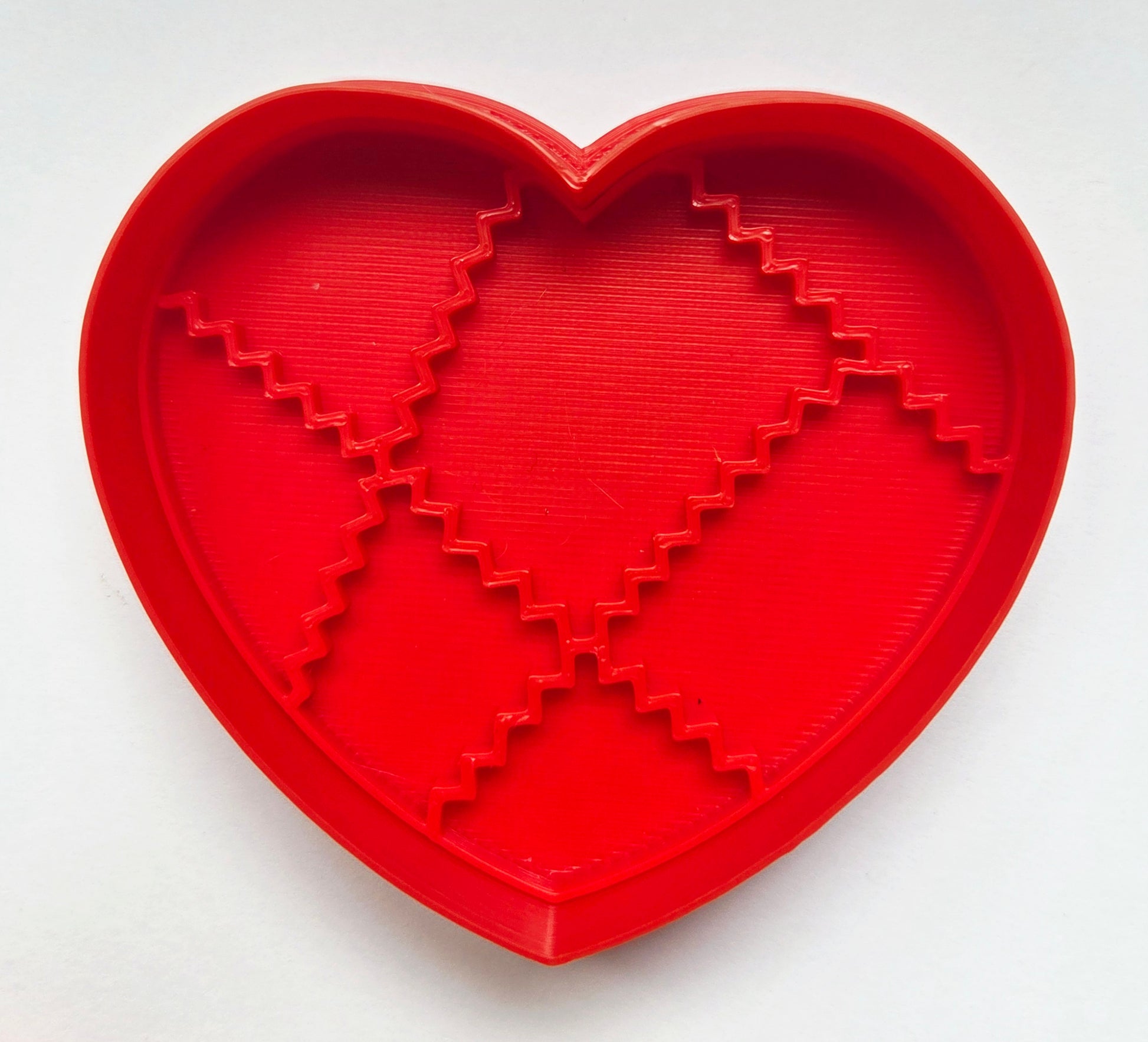 Patchwork Heart Cookie Cutter & Stamp Set