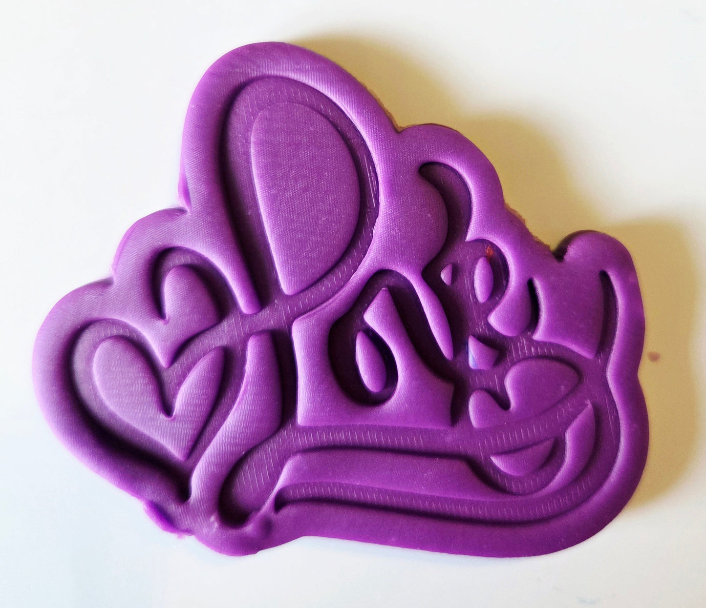 Heart Love Cookie Cutter & Stamp Set - Dough Biscuit Cutters 3D Printed