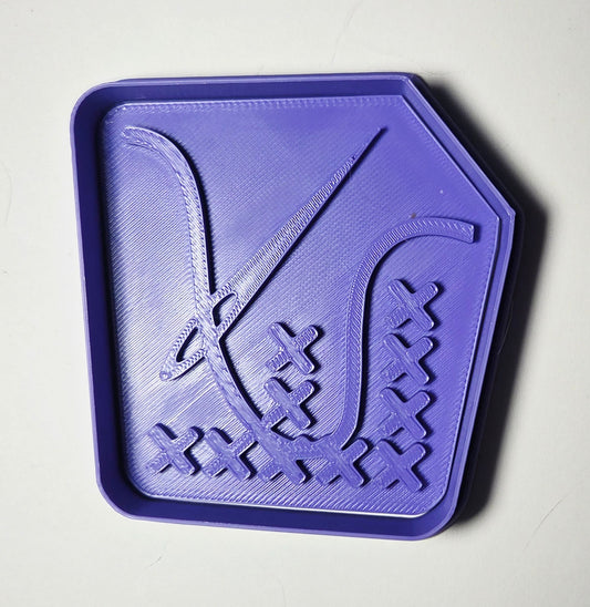 Cross Stitch Needle Cookie Cutter & Stamp Set