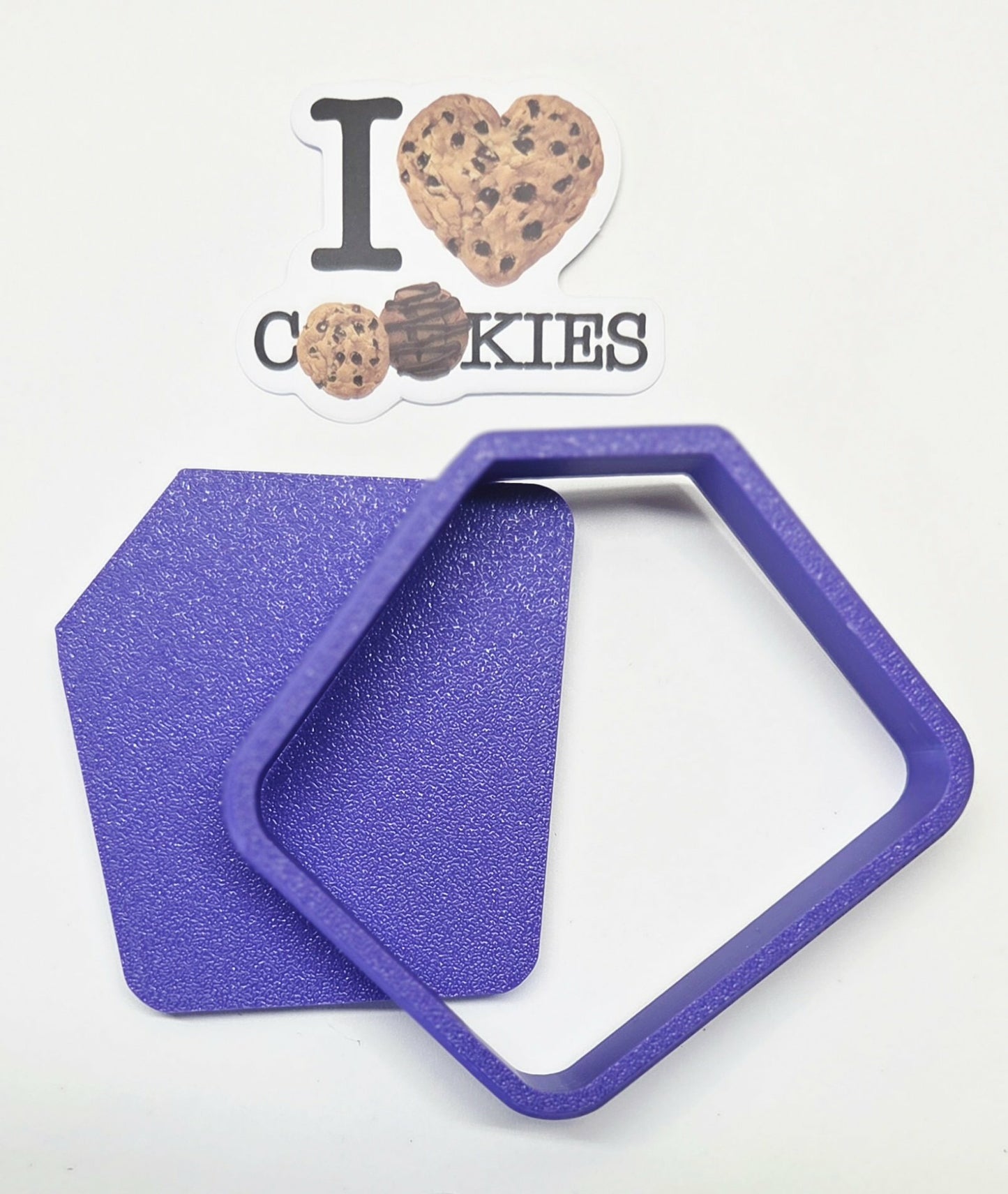 Cross Stitch Needle Cookie Cutter & Stamp Set - Dough Biscuit Cutters 3D Printed