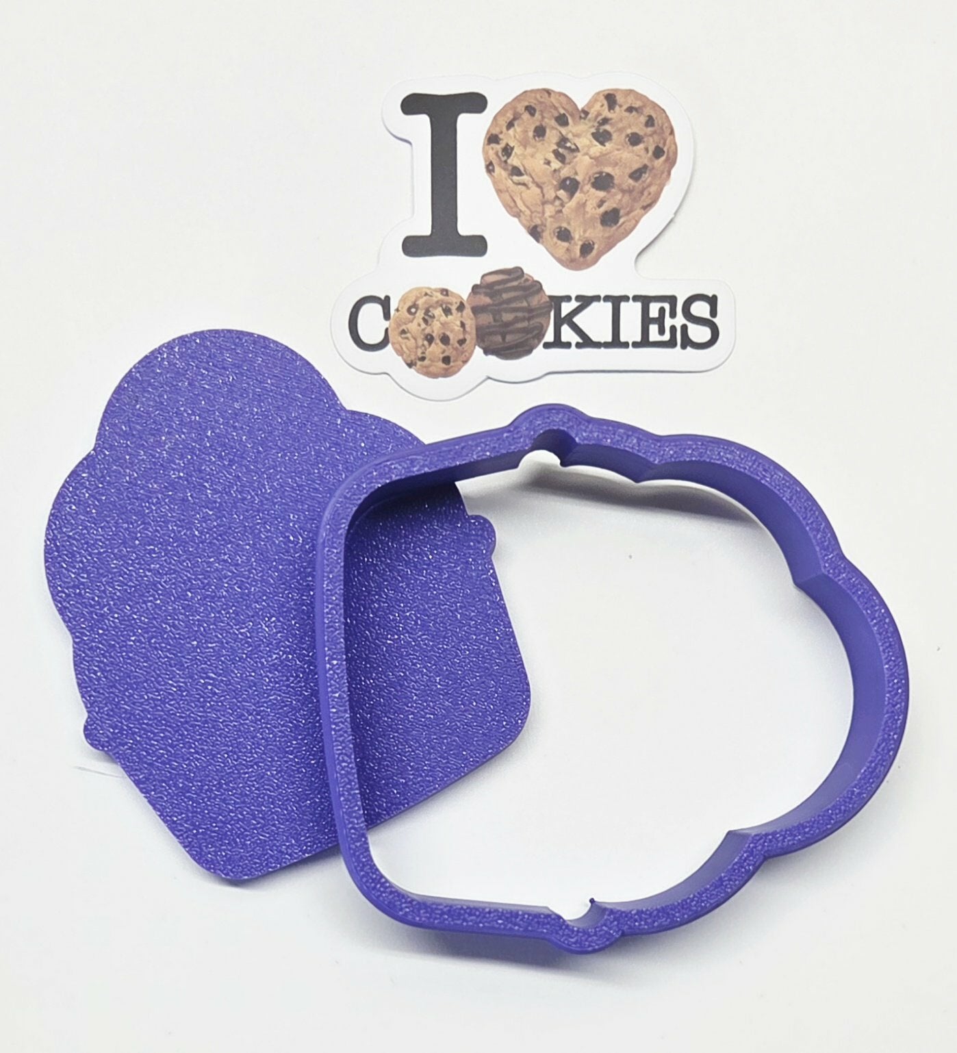 Yarn Basket Crochet Knit Cookie Cutter & Stamp Set - Dough Biscuit Cutters  3D Printed