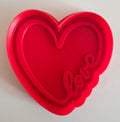 Love Heart Cookie Cutter & Stamp Set