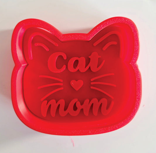 Cat Mom Cookie Cutter & Stamp Set - Dough Biscuit Cutters 3D Printed