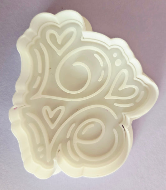Valentine Love Cookie Cutter & Stamp Set