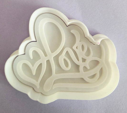 Valentine Love Cookie Cutter & Stamp Set