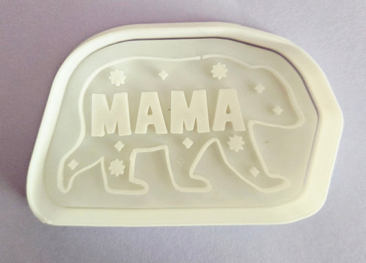 Mama Bear Mom Cookie Cutter & Stamp Set