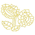 Sunflower Duo Redwork Machine Embroidery Design