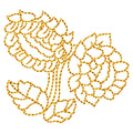 Sunflower Duo Redwork Machine Embroidery Design