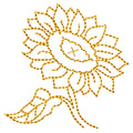 Sunflower Redwork Machine Embroidery Designs
