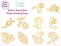 Sunflower Redwork Full Set Machine Embroidery Designs