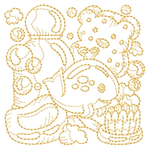 Bath Time Whale & Brush Redwork Machine Embroidery Designs