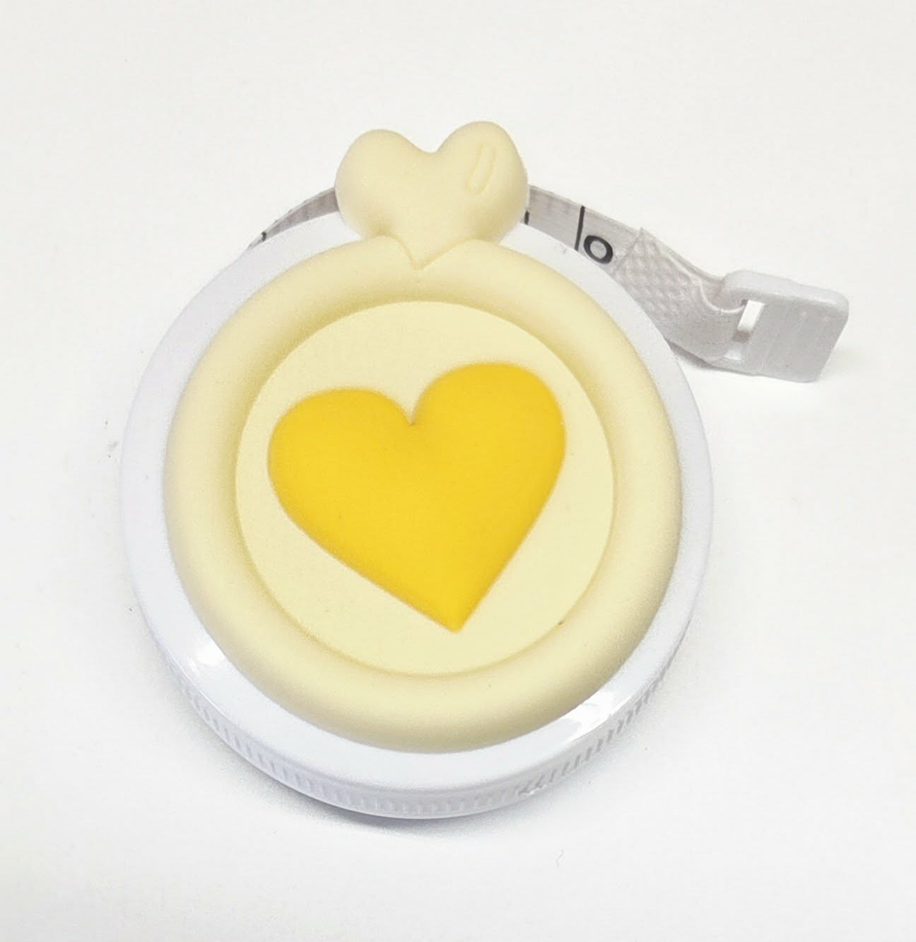 Heart Retractable Tape Measure ~ Measuring Ruler ~ Sewing Tailor Quilter Crafting ~ Tape Measure ~ Soft Flat ~ 60"/150cm