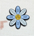 Nap Or Not Daisy Enamel Magnetic Needle Minder / Needle Keeper