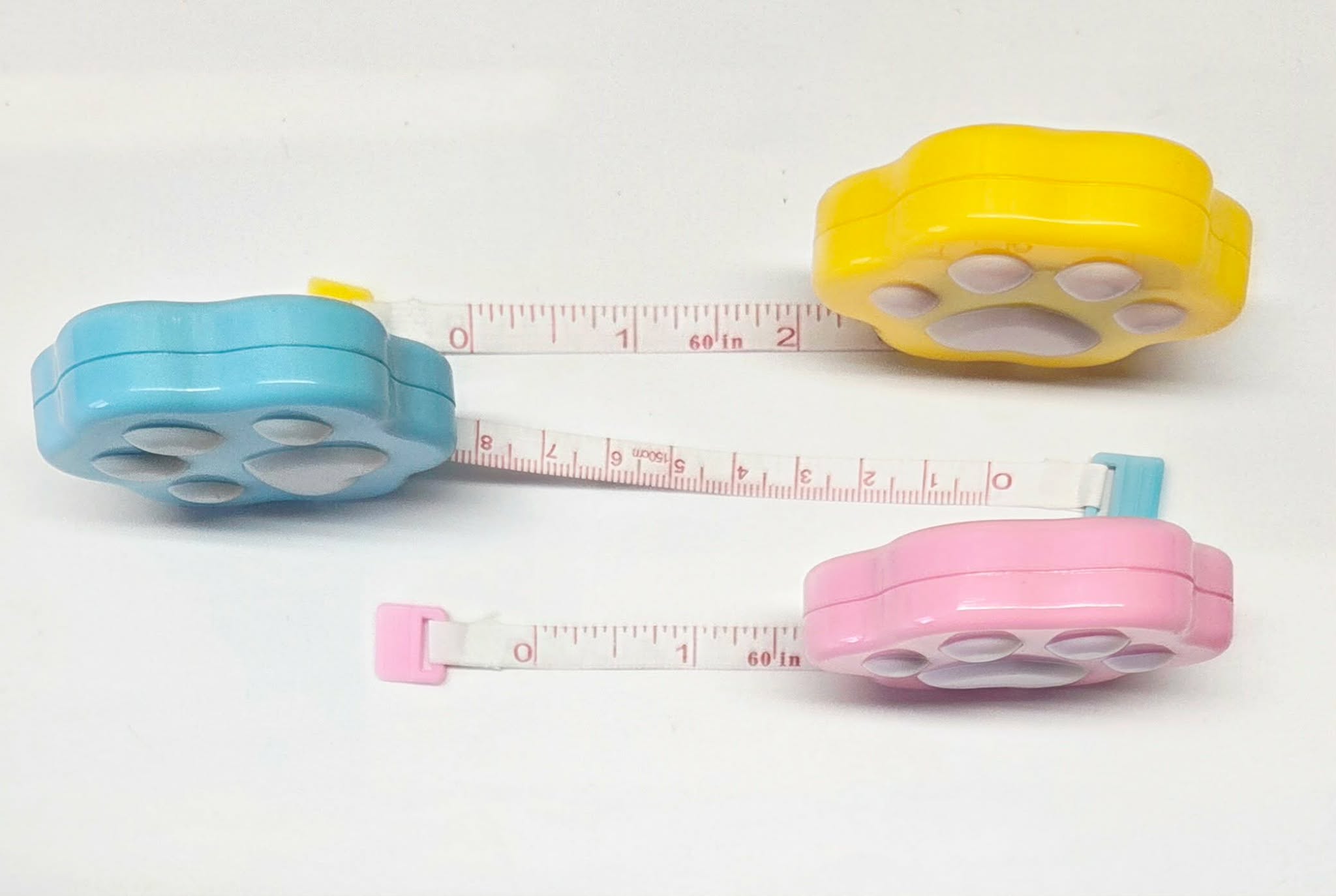 Paw Print Retractable Tape Measure