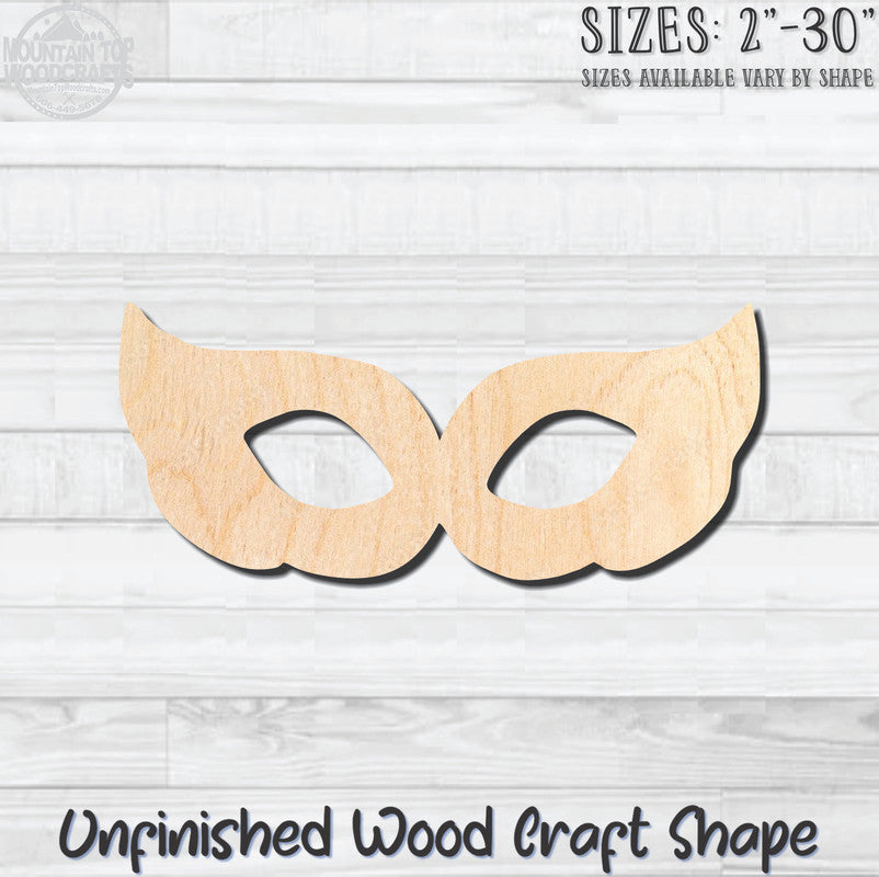 Masquerade Mardi Gras Mask 23 Mardi Gras Unfinished Wood Shape Blank Laser Engraved Cutout Woodcraft Craft Supply