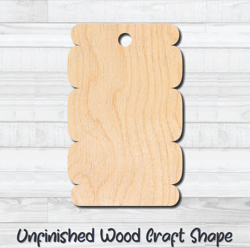 Gift Tag 10 Hang Tag Unfinished Wood Shape Blank Laser Cutout Woodcraft Craft Supply