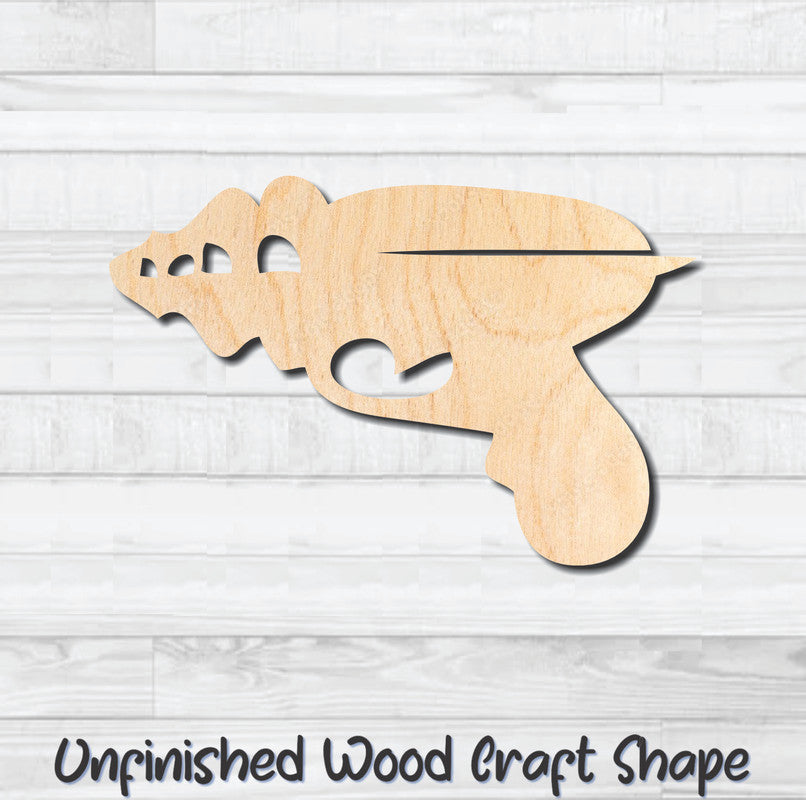 Ray Gun Alien 1 Unfinished Wood Shape Blank Laser Engraved Cut Out Woodcraft Craft Supply