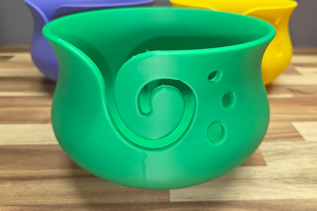 Curvy Yarn Bowl - 3D Printed - Crochet Knit Knitting – Yarn Art Accessory