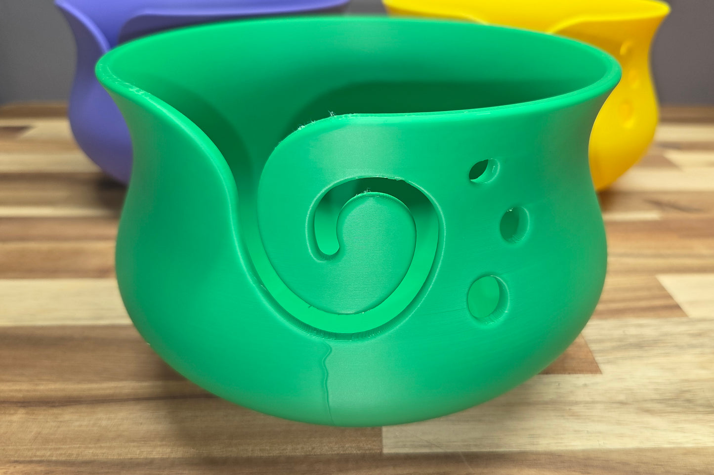 Curvy Yarn Bowl - 3D Printed - Crochet Knit Knitting – Yarn Art Accessory