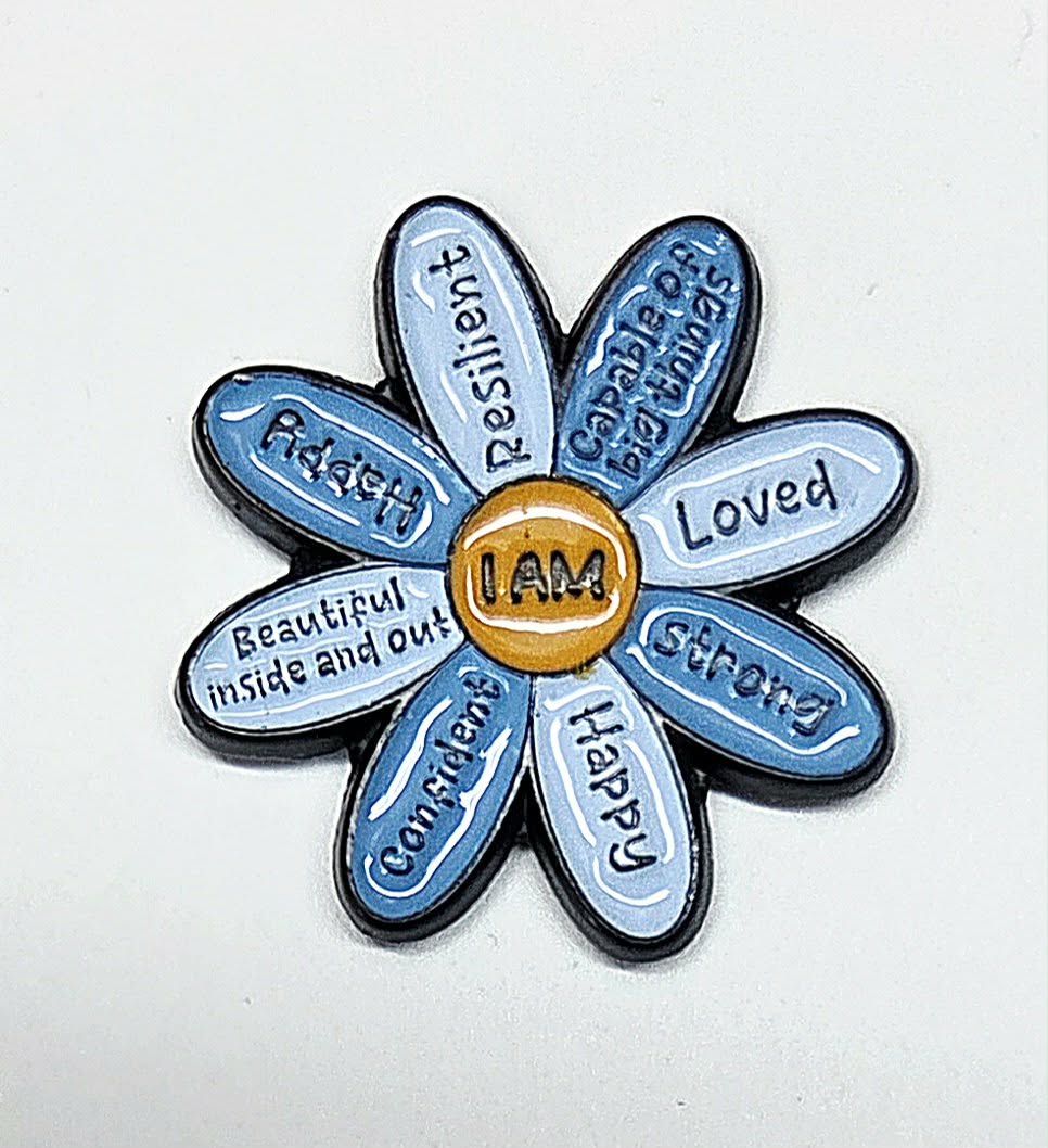 I Am ... Daisy Enamel Magnetic Needle Minder / Needle Keeper
