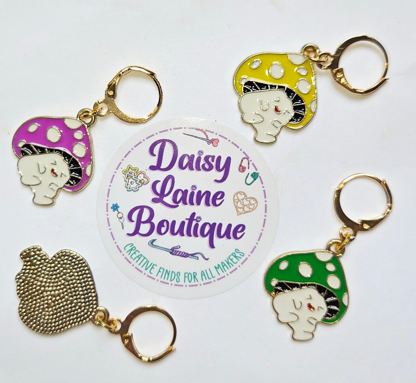 Mushroom Boy Stitch Markers