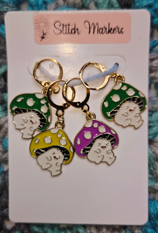 Mushroom Boy Stitch Markers